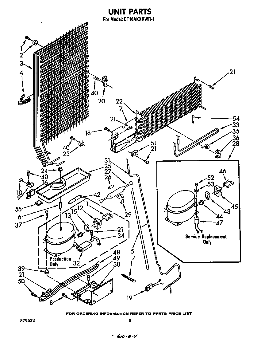 Whirlpool ET16AKXRWR1 unit diagram