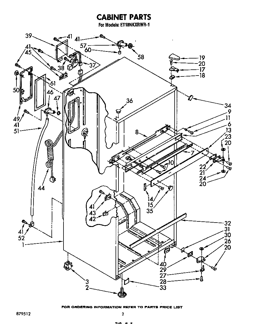Whirlpool ET18NKXRWR1 cabinet diagram