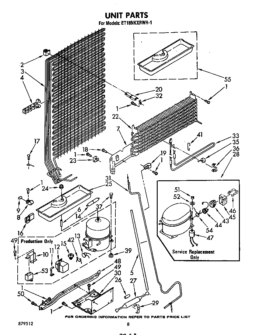 Whirlpool ET18NKXRWR1 unit diagram