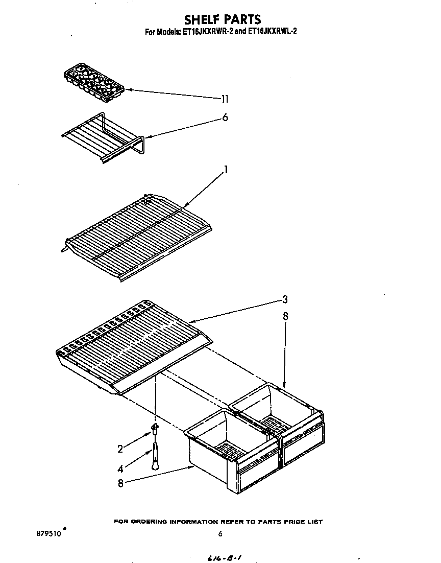 Whirlpool ET16JKXRWR2 shelf diagram