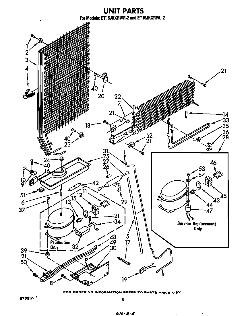 Whirlpool ET16JKXRWR2 unit diagram