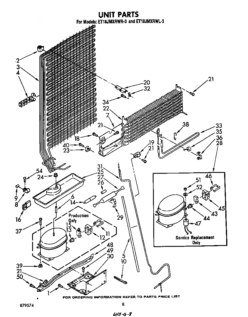 Whirlpool ET18JMXRWR3 unit diagram