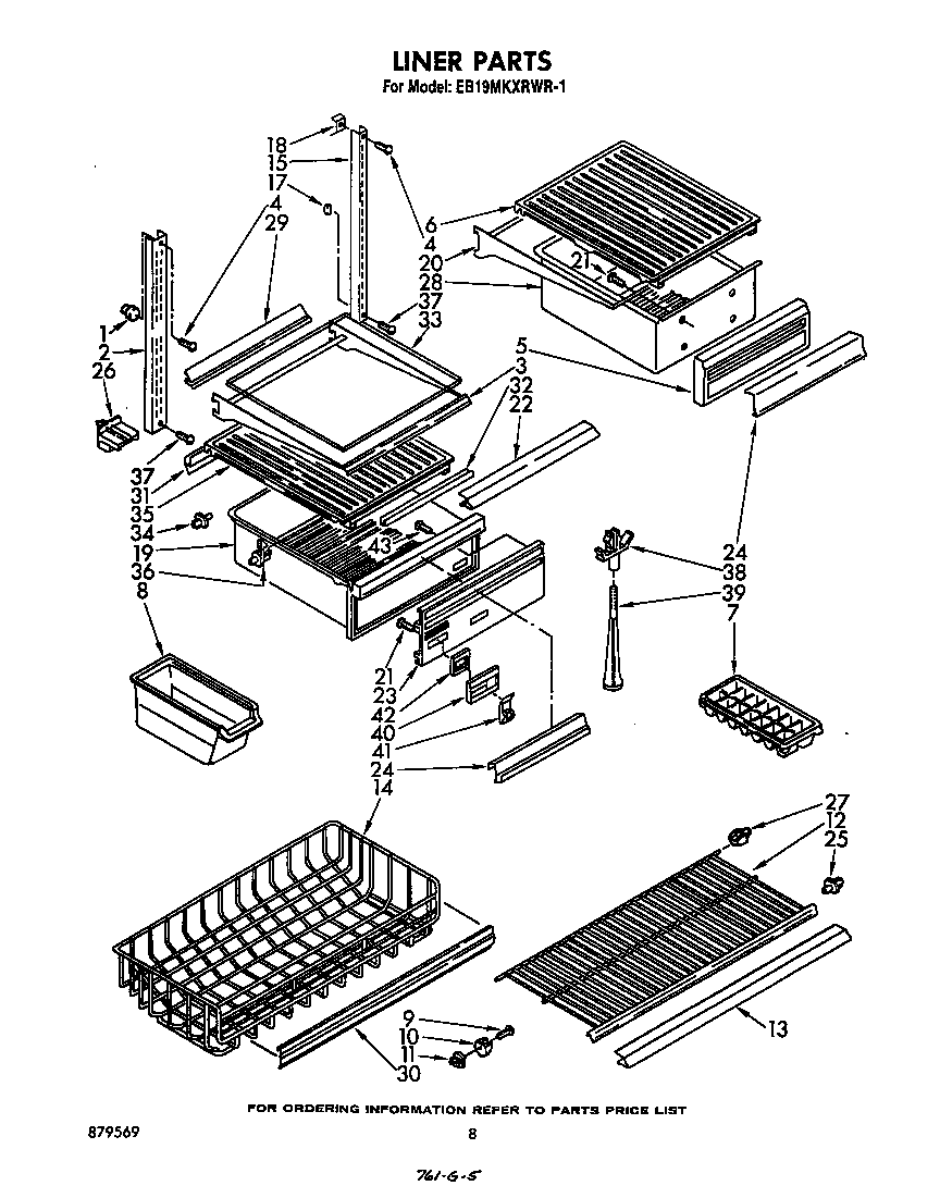Whirlpool EB19MKXRWR1 liner diagram