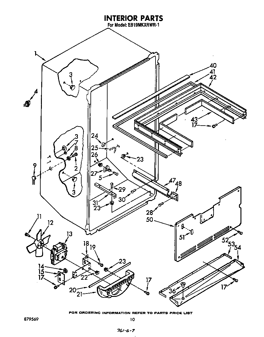 Whirlpool EB19MKXRWR1 interior diagram