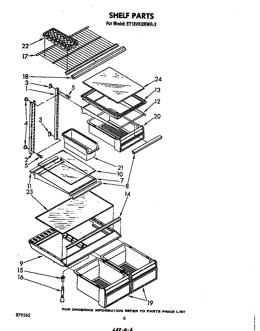 Whirlpool ET18VKXRWR3 shelf diagram