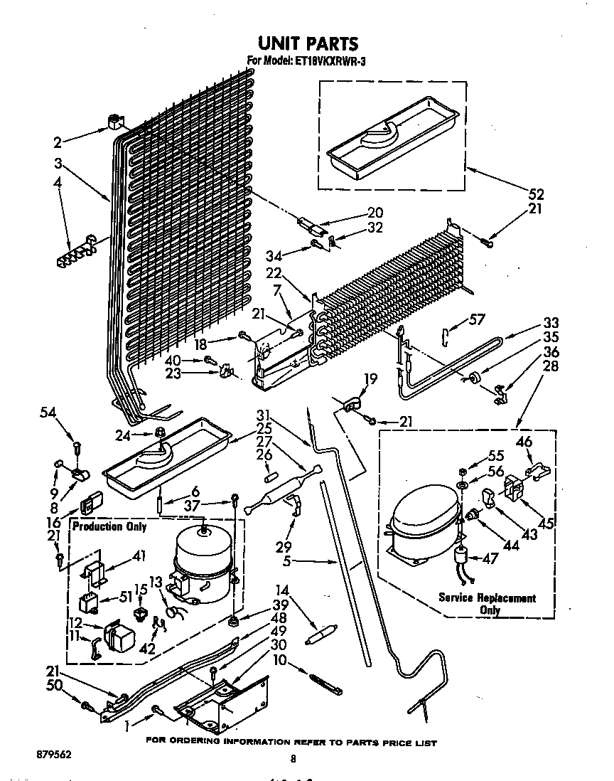 Whirlpool ET18VKXRWR3 unit diagram