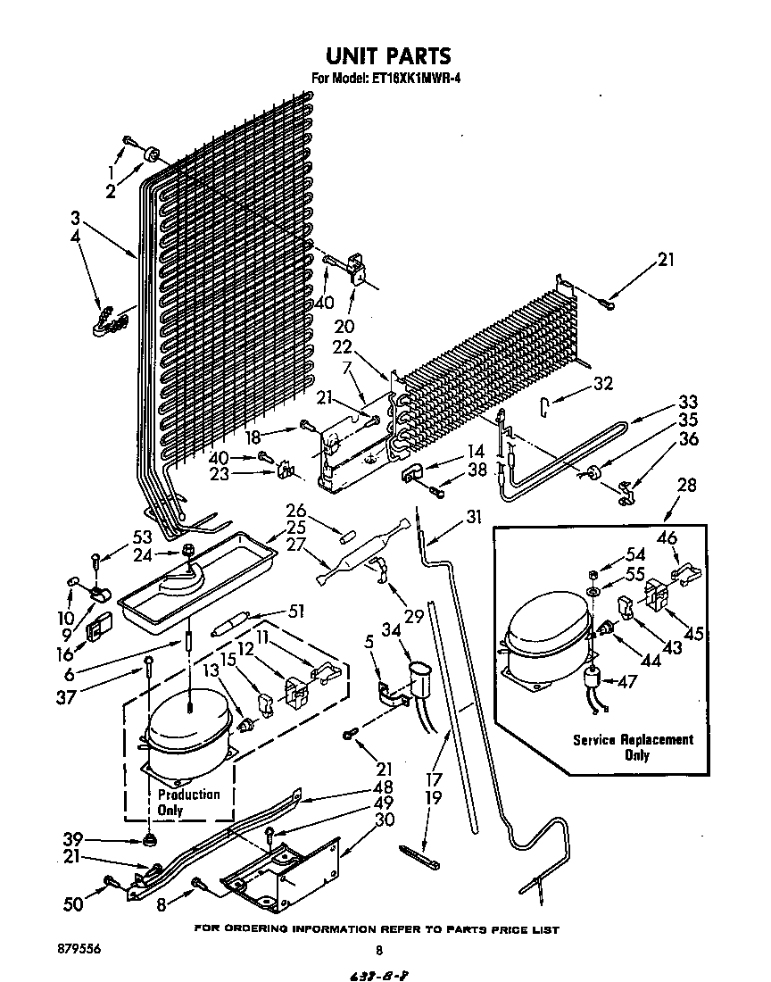 Whirlpool ET16XK1MWR4 unit diagram