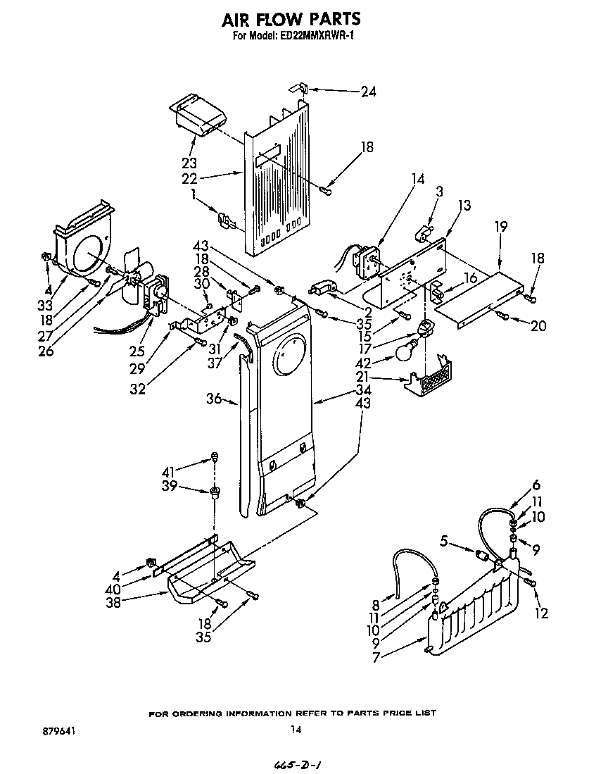 Whirlpool ED22MMXRWR1 air flow diagram