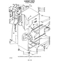 Whirlpool ET16AKXSW00 cabinet diagram