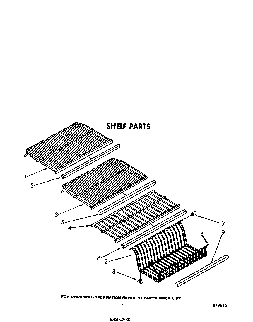 Whirlpool EV150NXSW00 shelf diagram