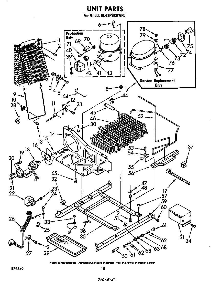 Whirlpool ED25PSXRWR0 unit diagram