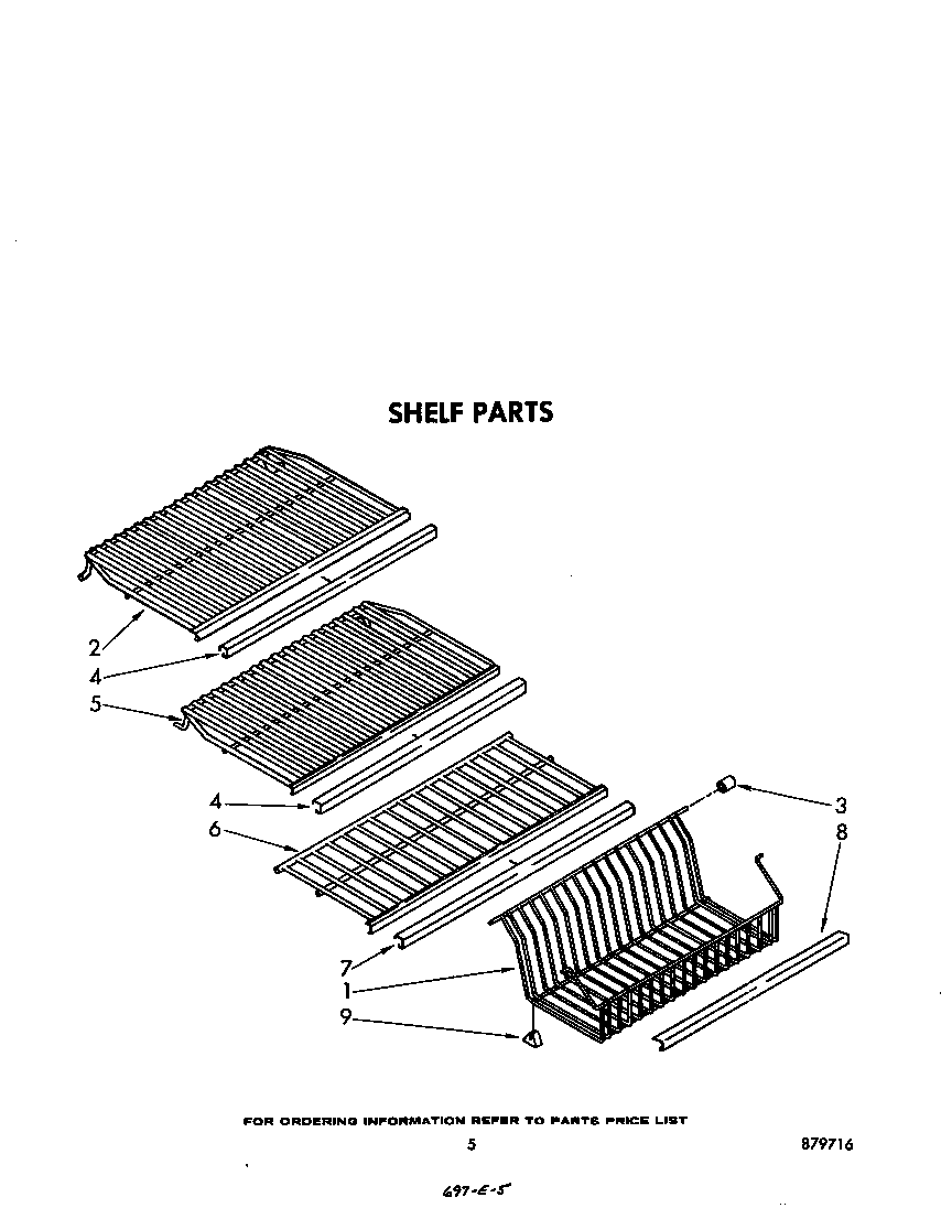 Whirlpool EV130NXSW00 shelf diagram