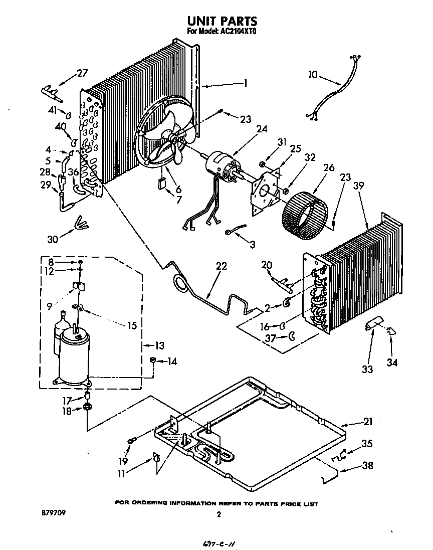 Whirlpool AC2104XT0 unit diagram