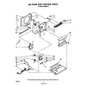 Whirlpool AC0052XT0 air flow and control parts diagram