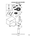 Whirlpool AC0052XT0 optional parts (not included) diagram