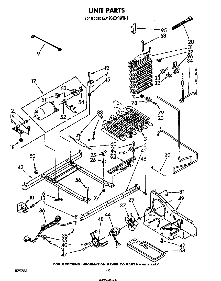 Whirlpool ED19SCXRWR1 unit diagram