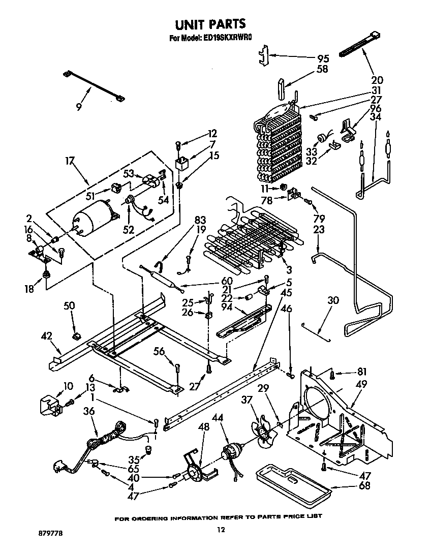 Whirlpool ED19SKXRWR0 unit diagram