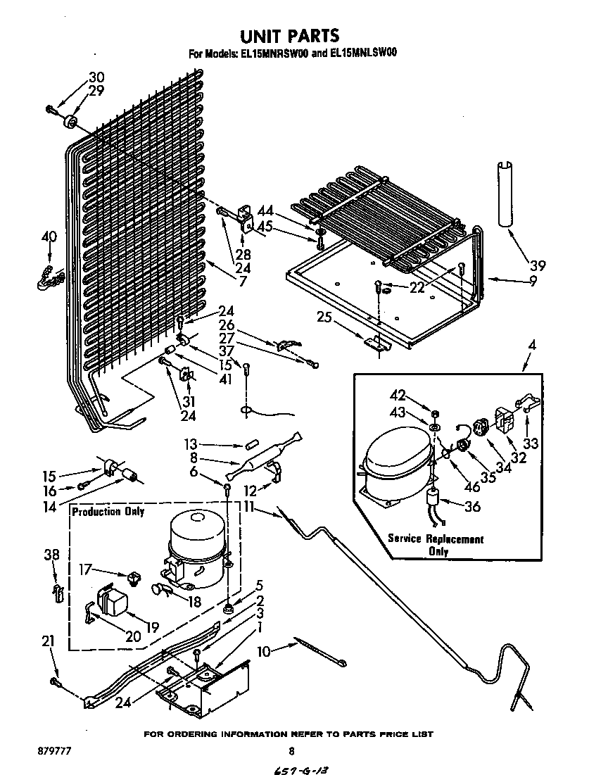 Whirlpool EL15MNRSW00 unit diagram