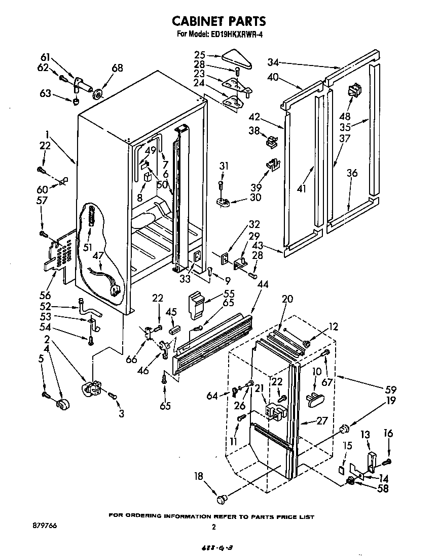Whirlpool ED19HKXRWR4 cabinet diagram