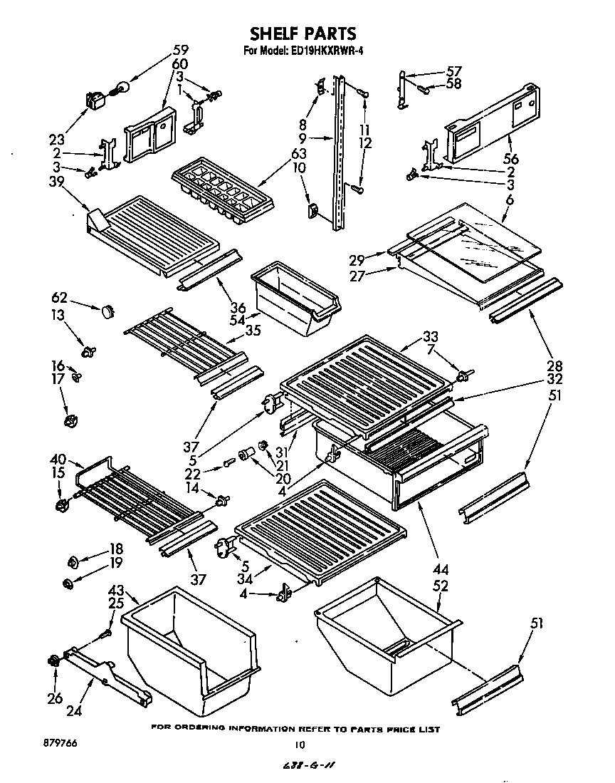 Whirlpool ED19HKXRWR4 shelf diagram