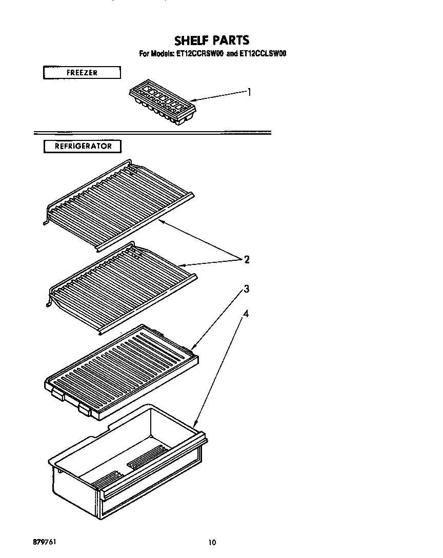 Whirlpool ET12CCRSW00 shelf diagram