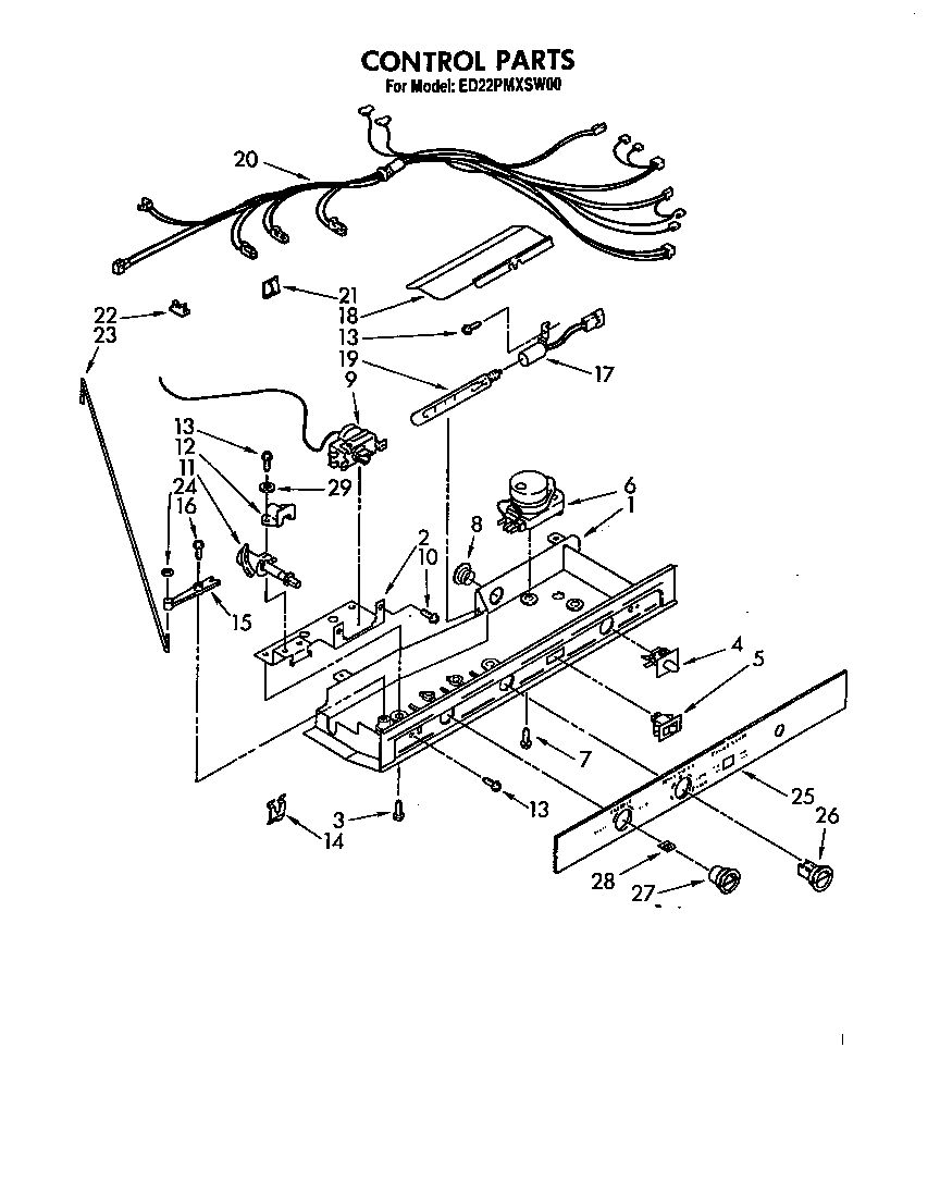 Whirlpool ED22PMXSW00 control diagram