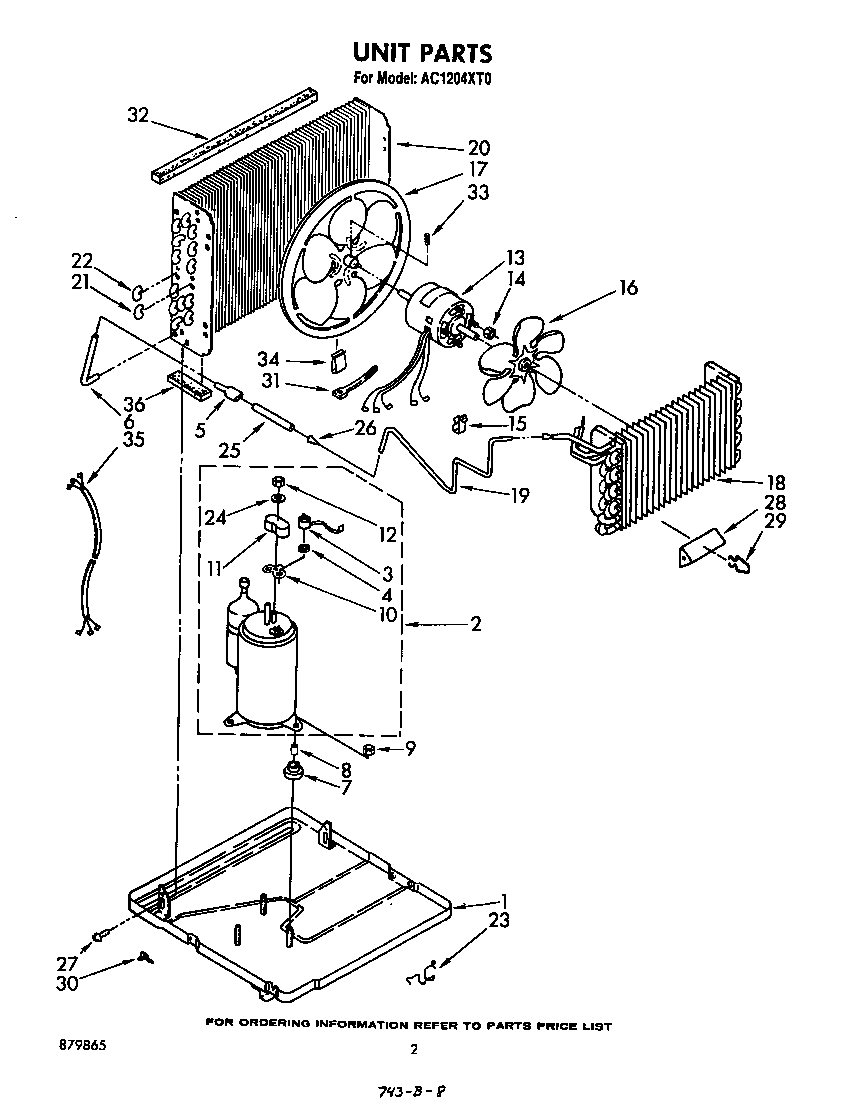 Whirlpool AC1204XT0 unit diagram