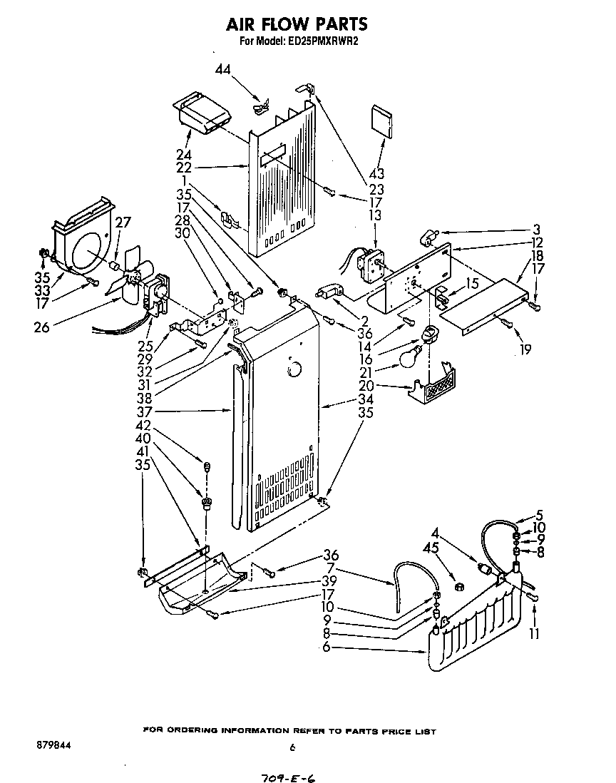 Whirlpool ED25PMXRWR2 airflow diagram