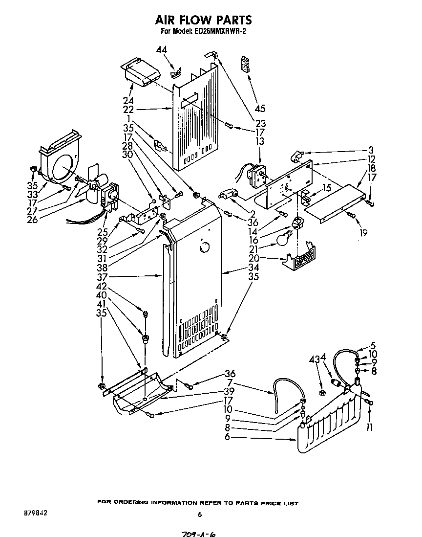 Whirlpool ED26MMXRWR2 airflow diagram