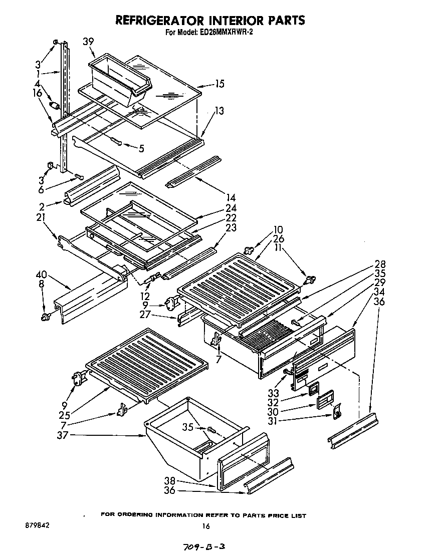 Whirlpool ED26MMXRWR2 refrigerator interior diagram