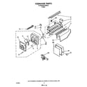 Whirlpool ECKMF63 icemaker assembly diagram