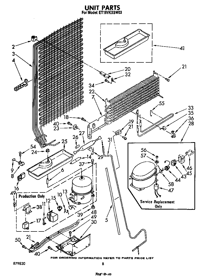 Whirlpool ET18VKXSW03 unit diagram