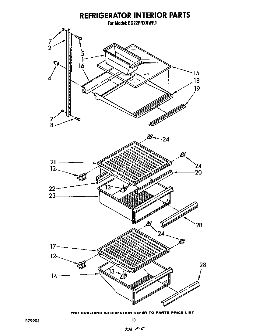 Whirlpool ED22PRXRWR1 refrigerator interior diagram