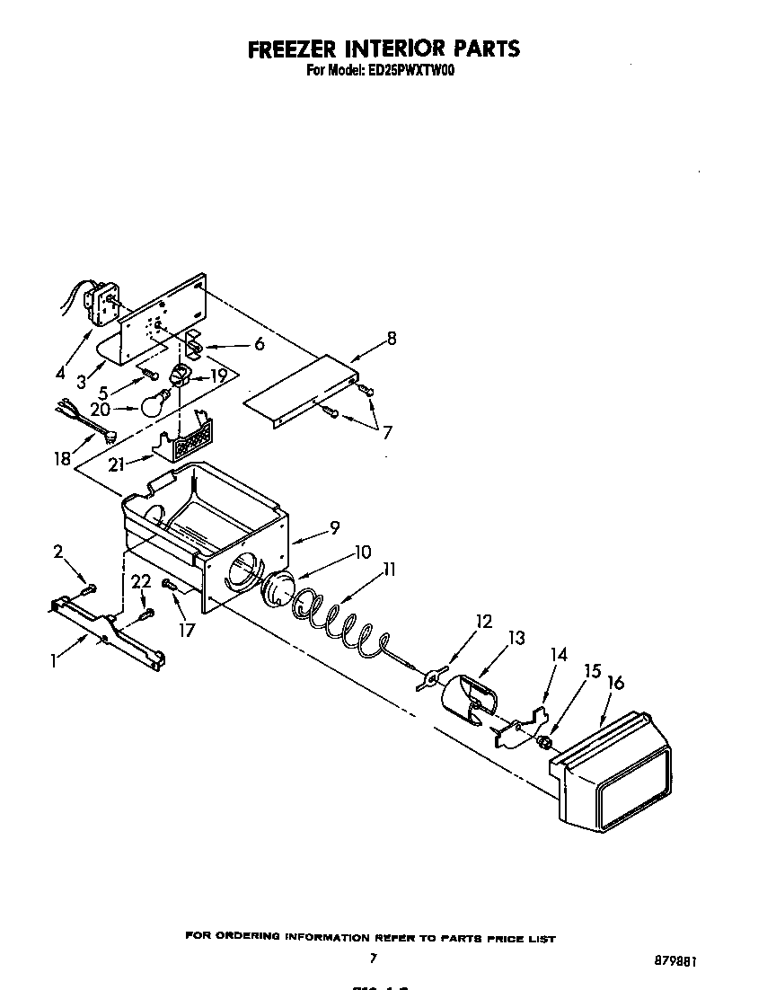 Whirlpool ED25PWXTW00 freezer interior diagram