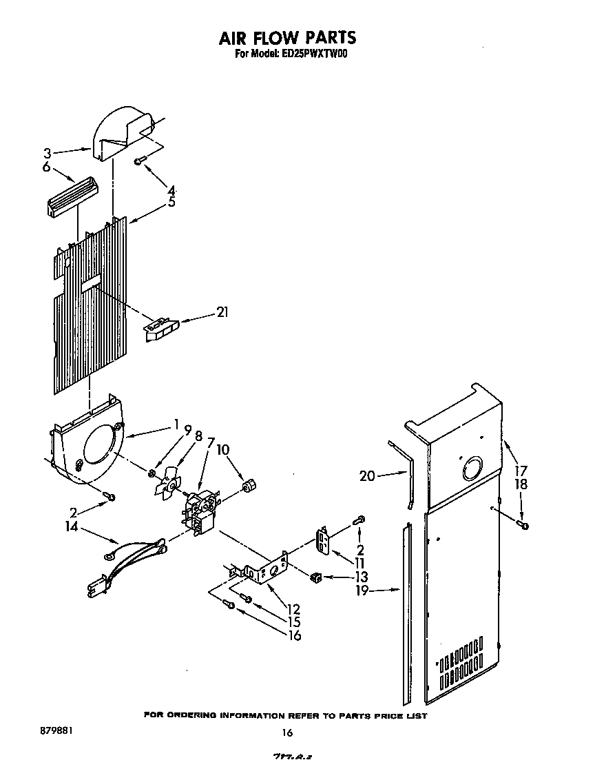 Whirlpool ED25PWXTW00 air flow diagram