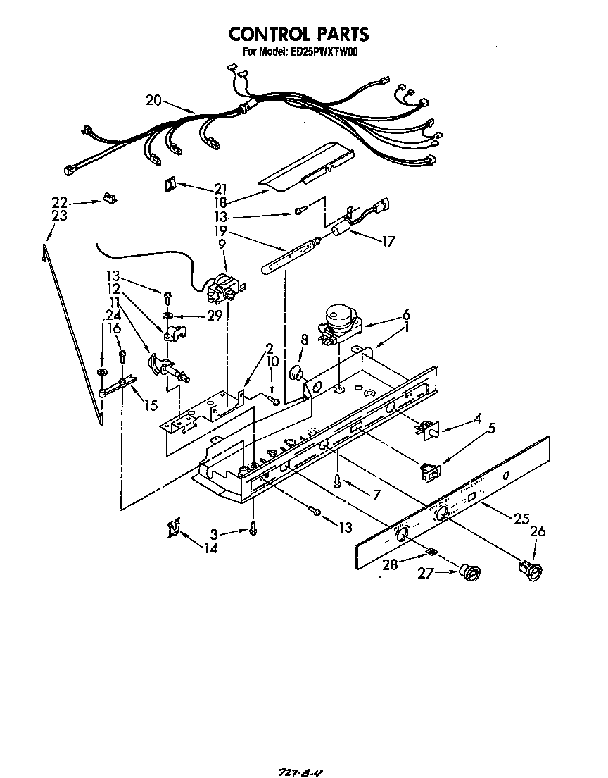 Whirlpool ED25PWXTW00 control diagram