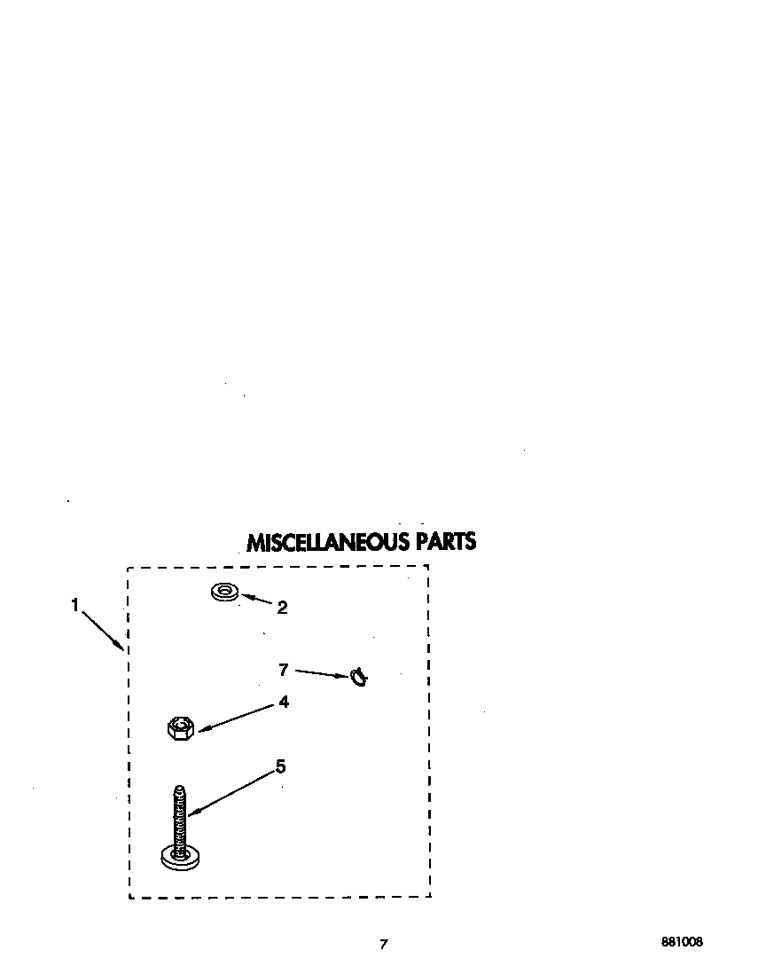 Roper RAX5133AW0 miscellaneous diagram