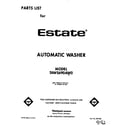 Estate TAWS690AW0 front cover diagram
