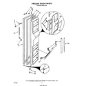 Roper 8624*1B freezer door diagram