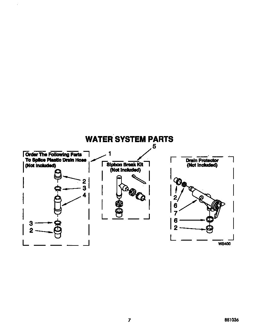Whirlpool LSC8245AW0 water system diagram