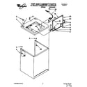 Whirlpool LSV9355AW0 top and cabinet diagram