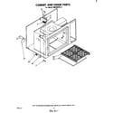 Whirlpool RM235PXL0 cabinet and hinge diagram