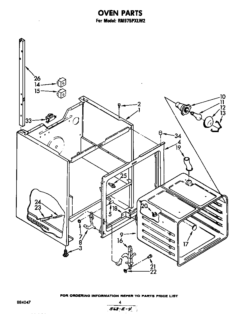 Whirlpool RM975PXLW2 oven diagram