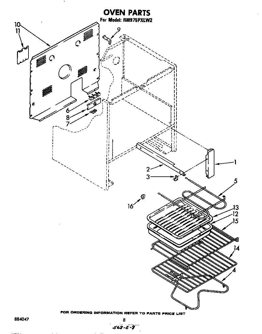 Whirlpool RM975PXLW2 oven (continued) diagram
