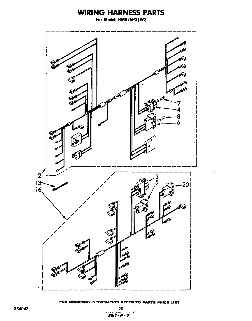 Whirlpool RM975PXLW2 wiring harness diagram