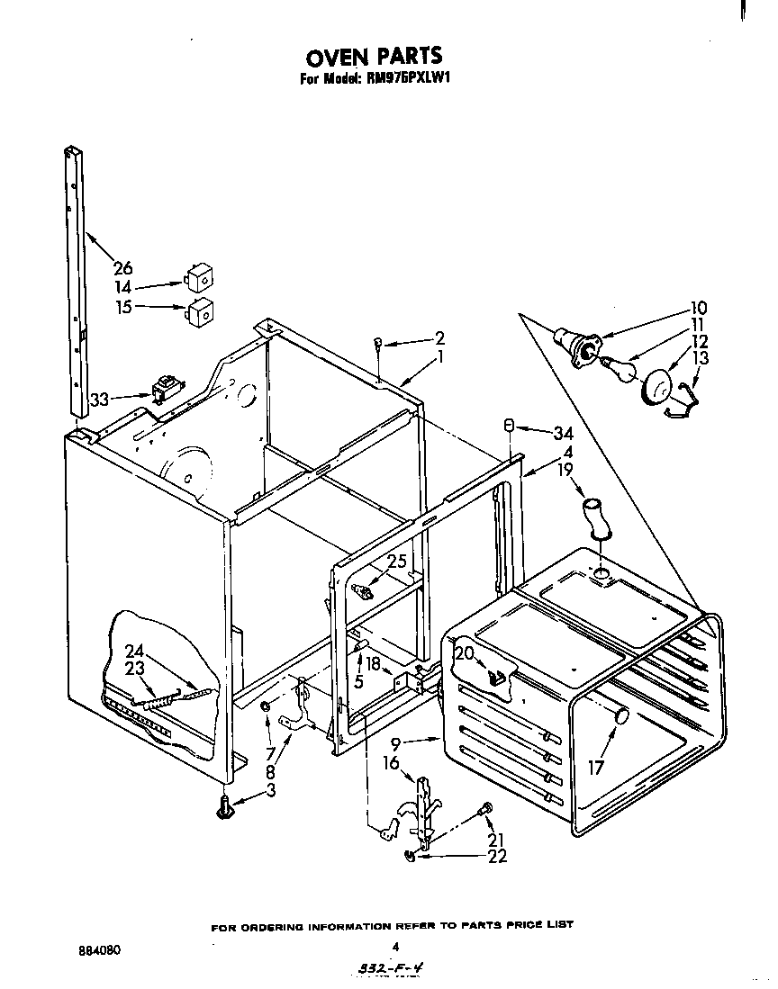 Whirlpool RM975PXLW1 oven diagram