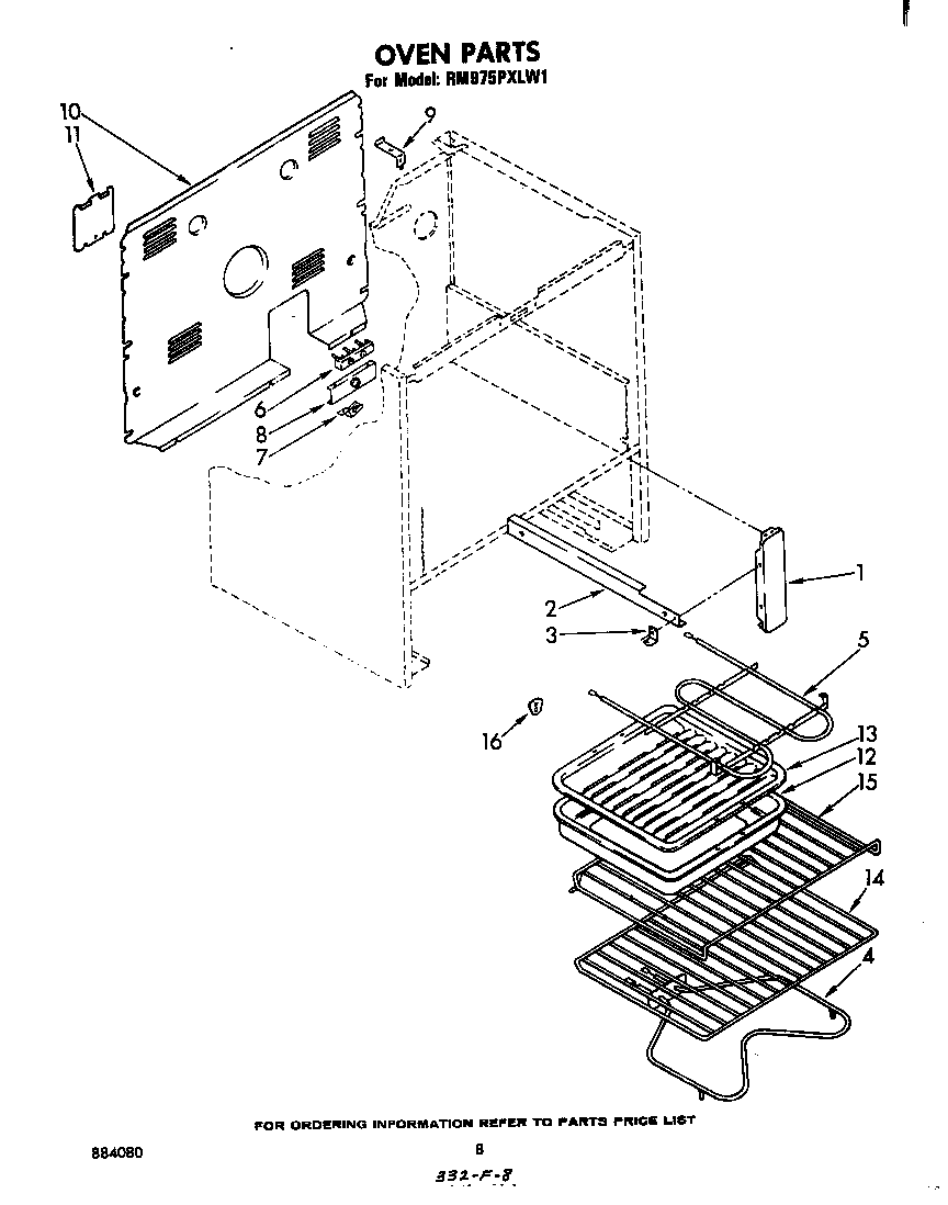 Whirlpool RM975PXLW1 oven (continued) diagram