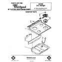 Whirlpool RJE3000W9 cooktop diagram