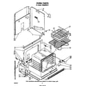 Whirlpool RS600BXK1 oven body diagram