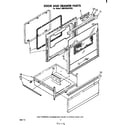 Whirlpool RM978BXPW0 door and drawer diagram
